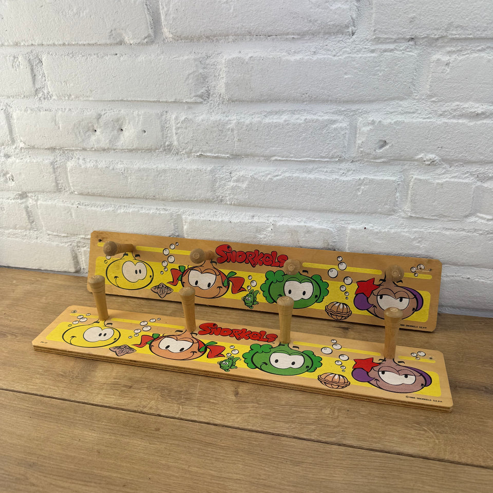 Snorkels - Snorks - Vintage Children’s room coat rack