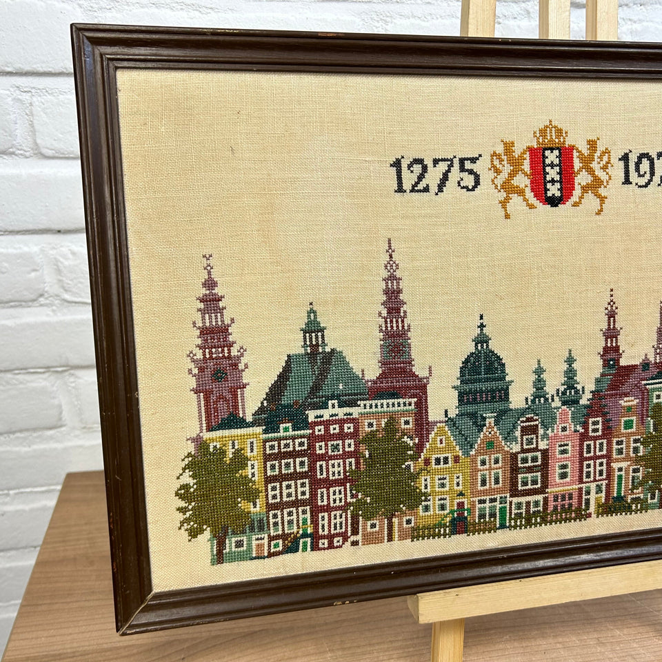 Amsterdam City 700 years Memorial Embroidery - Cotton work - Patchwork