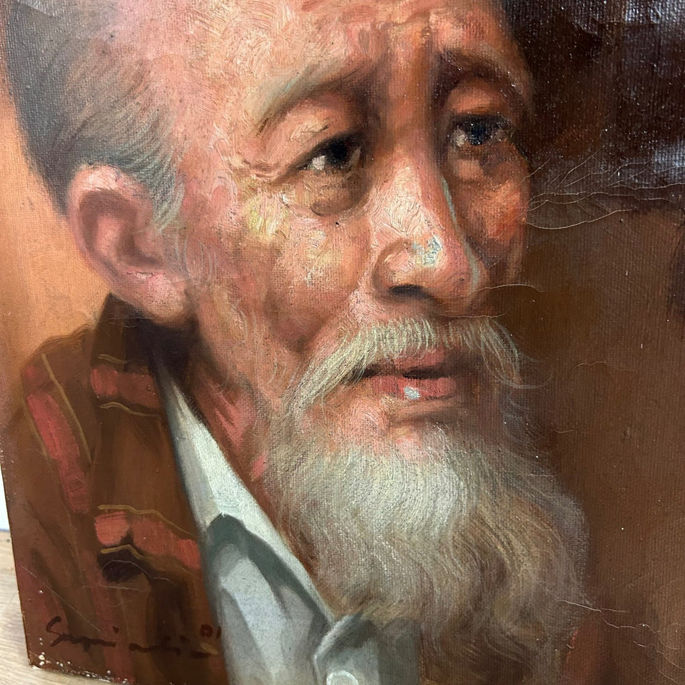 Older Asian man portrait