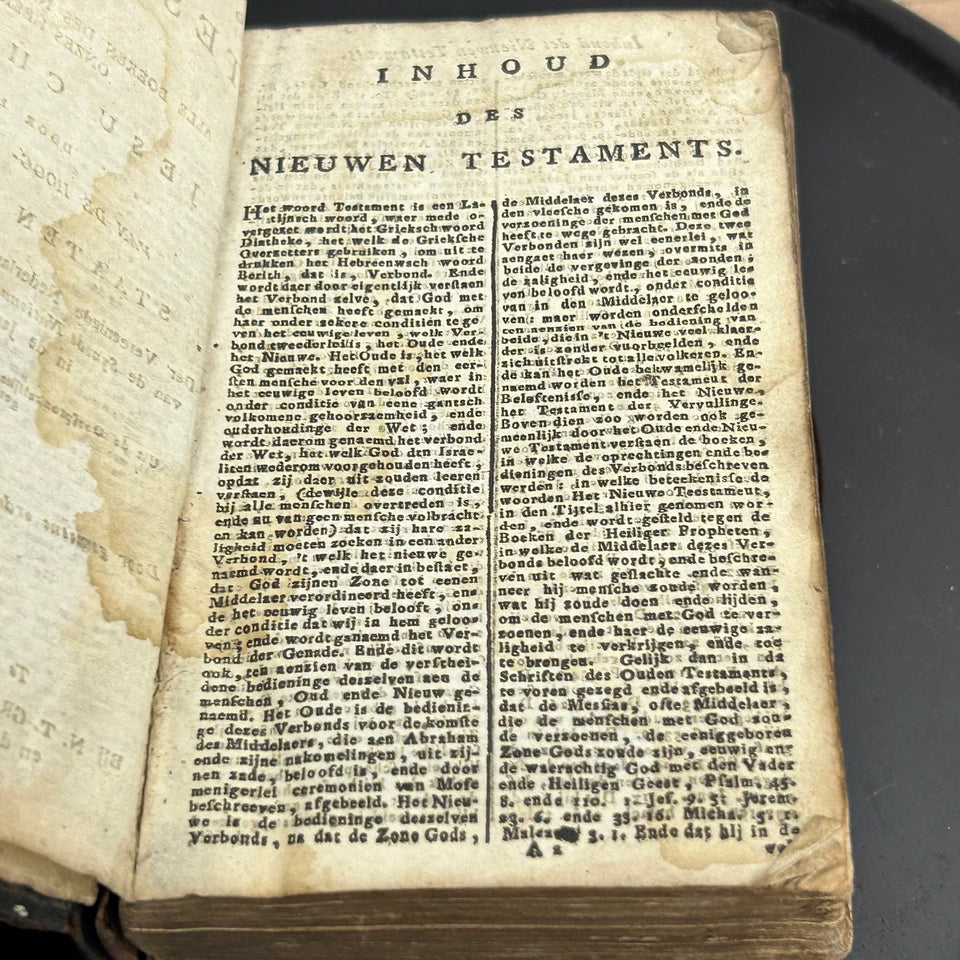 Antique 18th Century Bible from the Netherlands