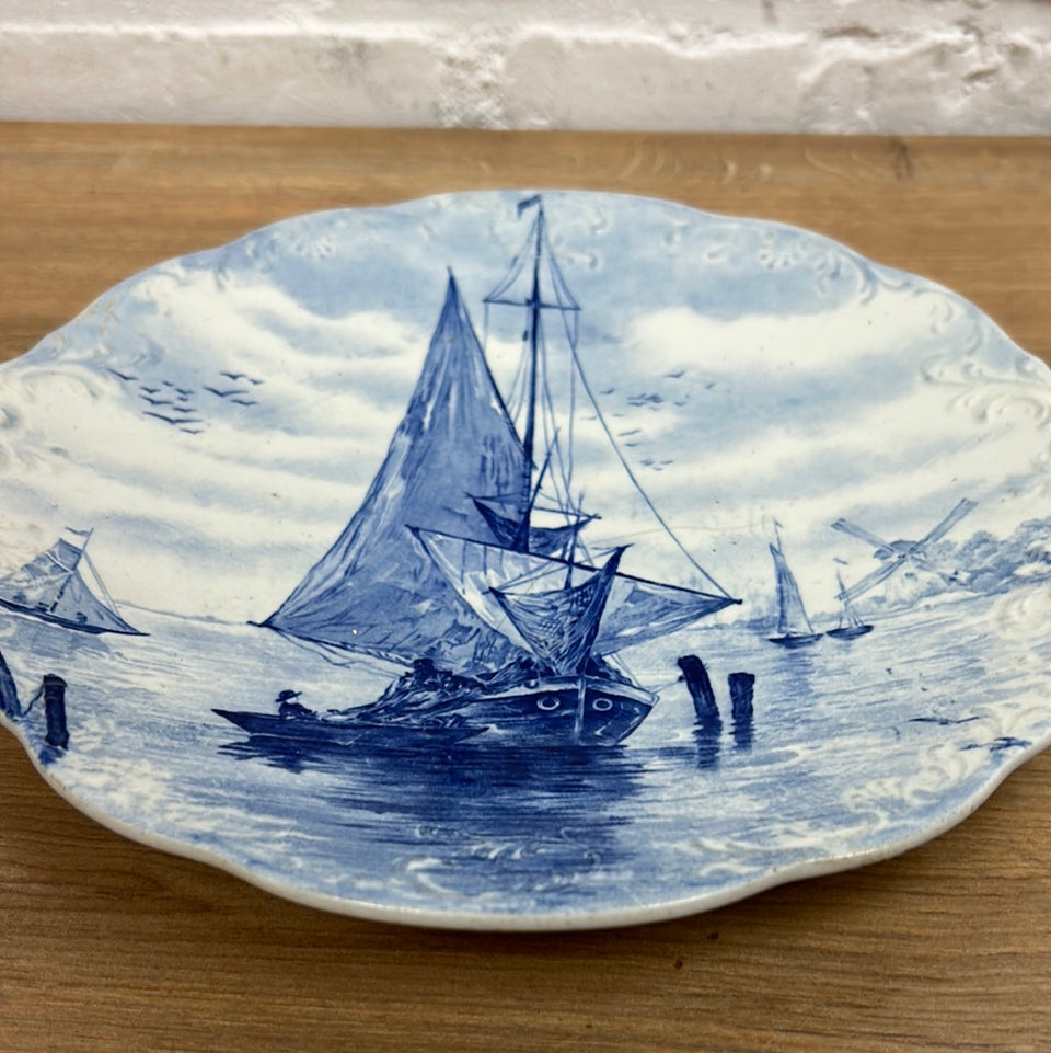 Four Seasons Vintage Plates Dutch Delfts Blue