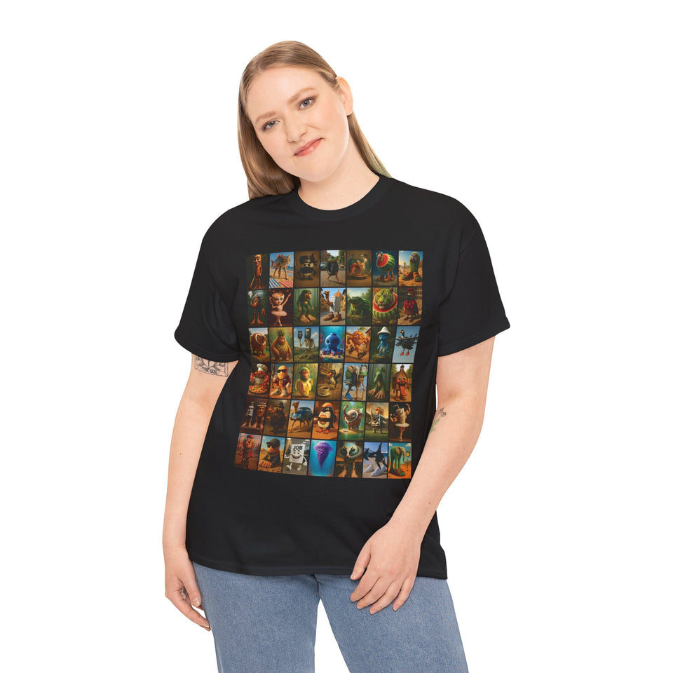 The Italian BrainRot Collage T-Shirt - Large sizes - Italian Brain rots