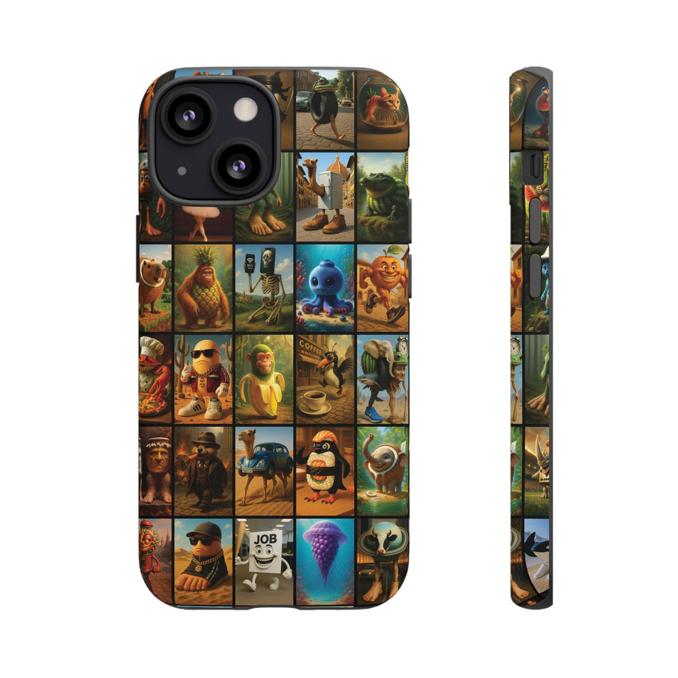 Brain Rot Collage Smartphone Case - All the Italian Brainrot characters