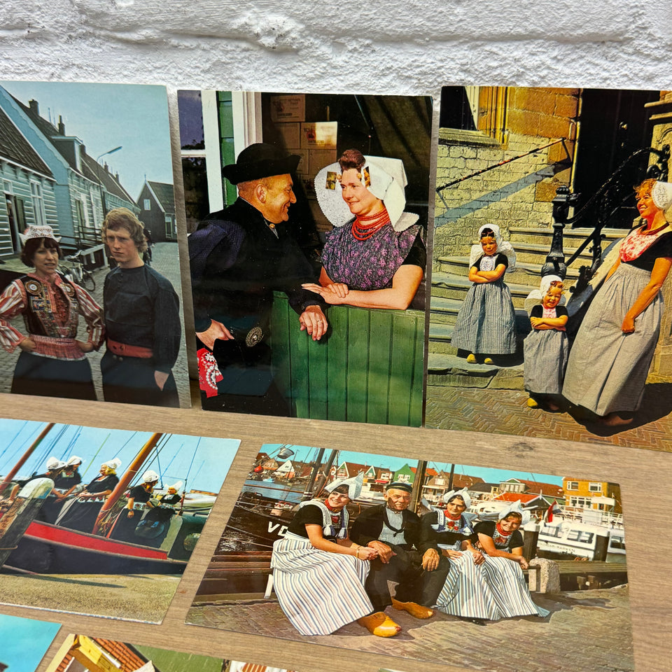 Collection of Dutch Folklore Costume with Dutch Woman Vintage photo cards – Holland’s Traditional Culture Costumes