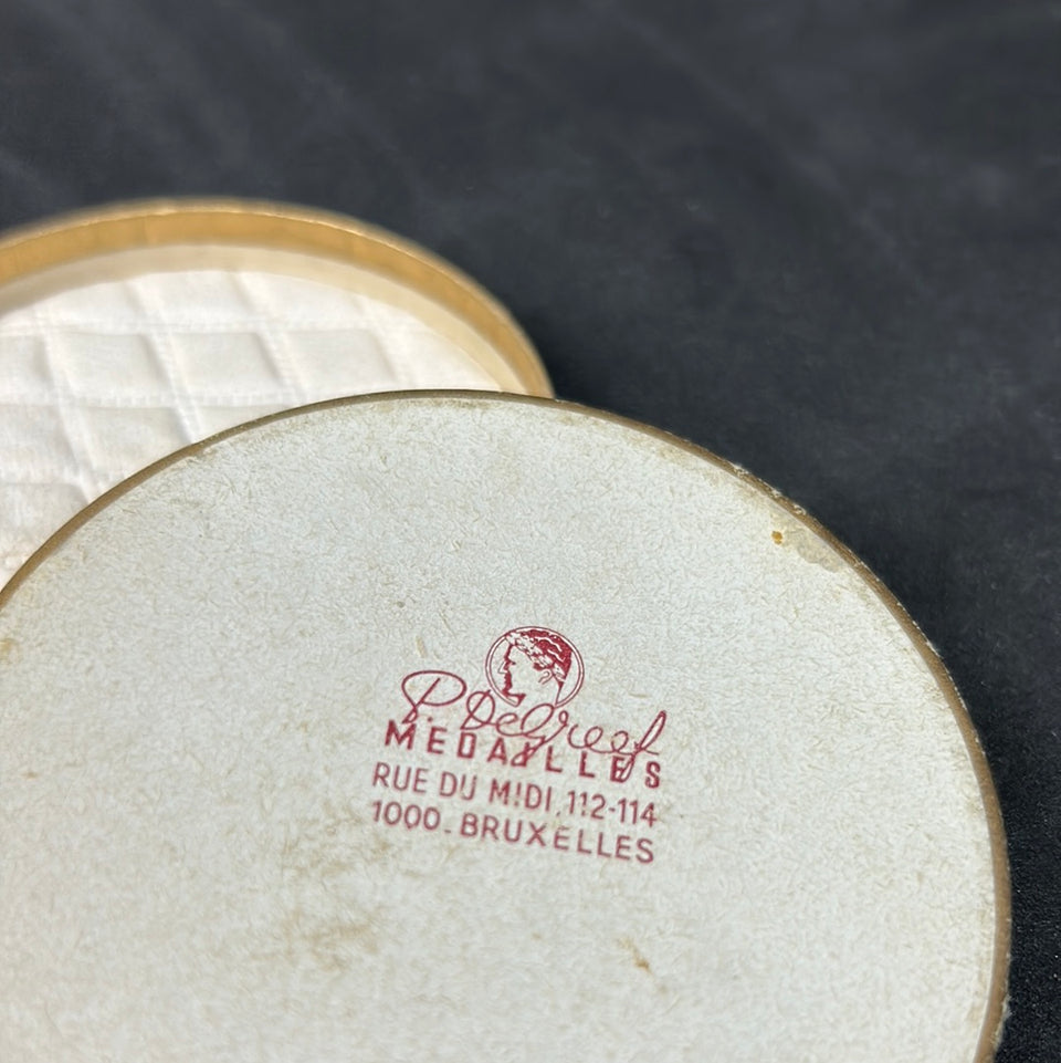Bronze medaillon - Art nouveau - La Presse Bruxeloise