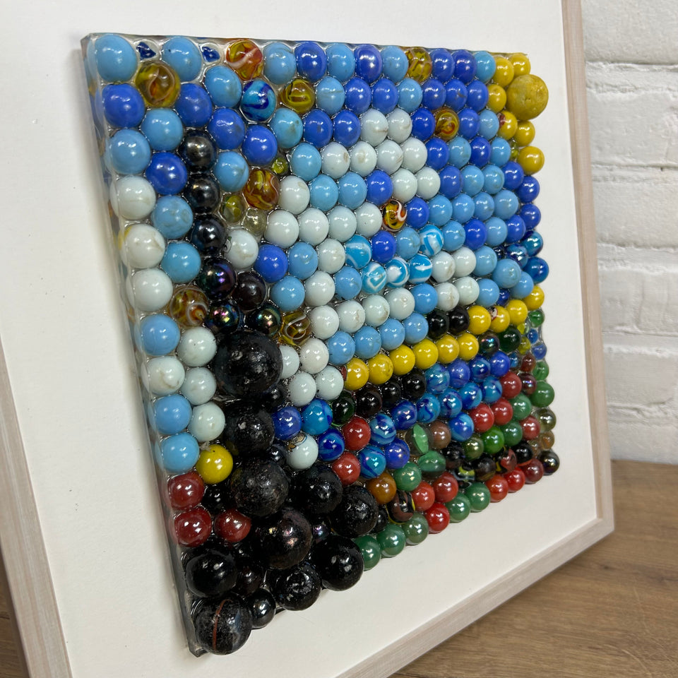 Marbles Art: a Starry Night of marbles - Original artwork