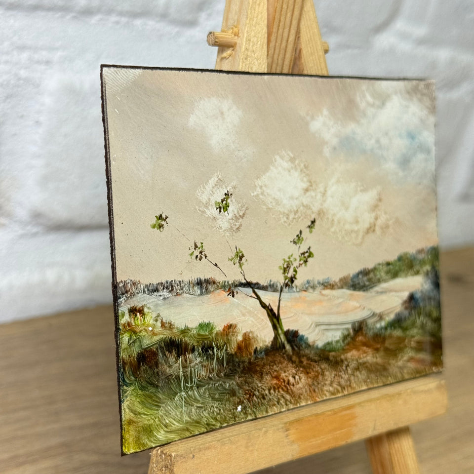 Miniature painting Abstract Landscape by Artes Marcos y Molduras