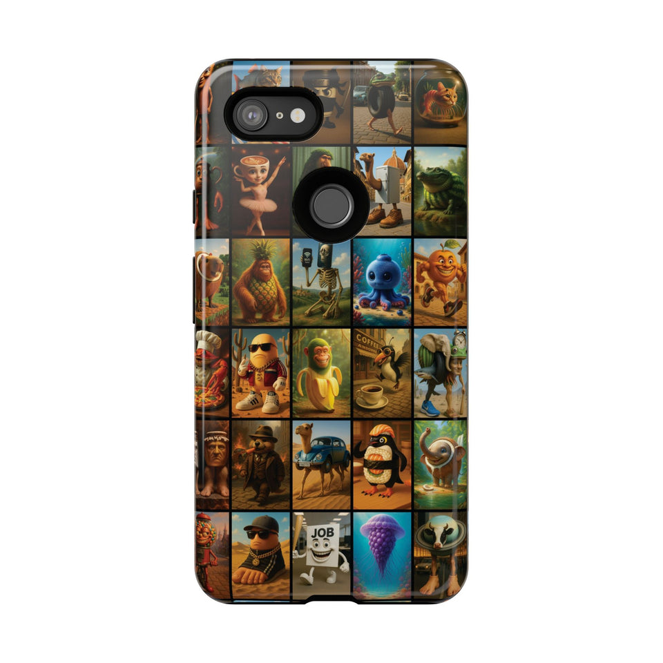 Brain Rot Collage Smartphone Case - All the Italian Brainrot characters