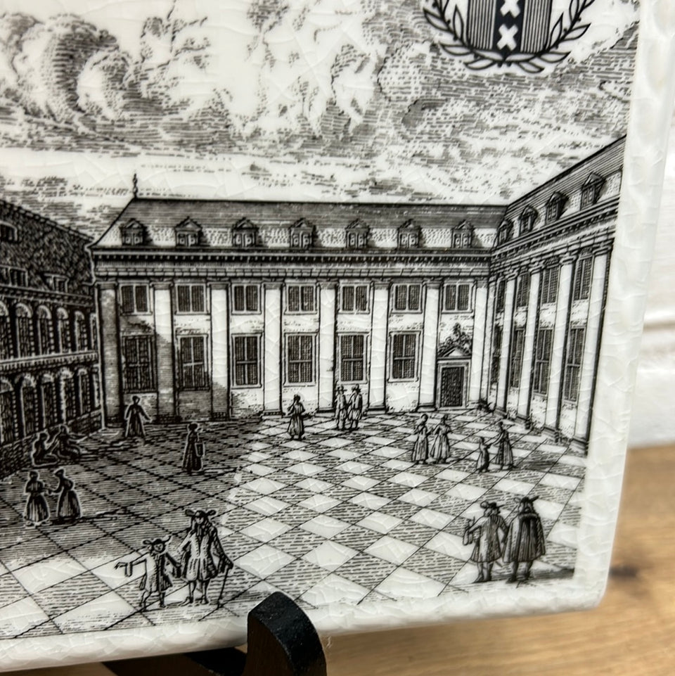 Memorial plate 700 year Amsterdam - Meysies Burgerweeshuys