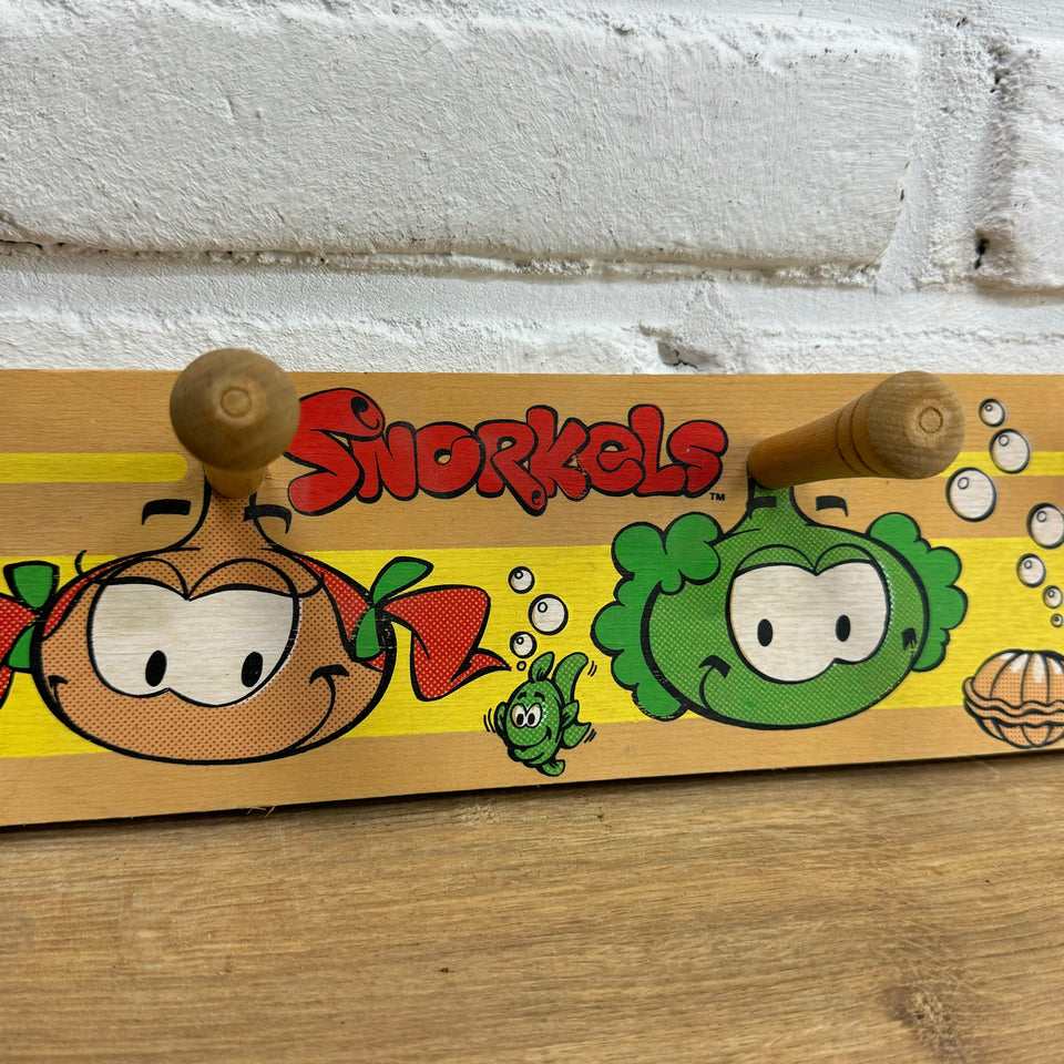 Snorkels - Snorks - Vintage Children’s room coat rack
