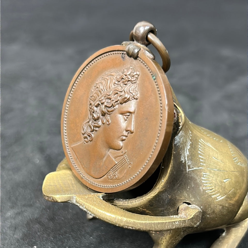 Bronze medaillon 1900 - Royal Academy of Music - London John Pinches