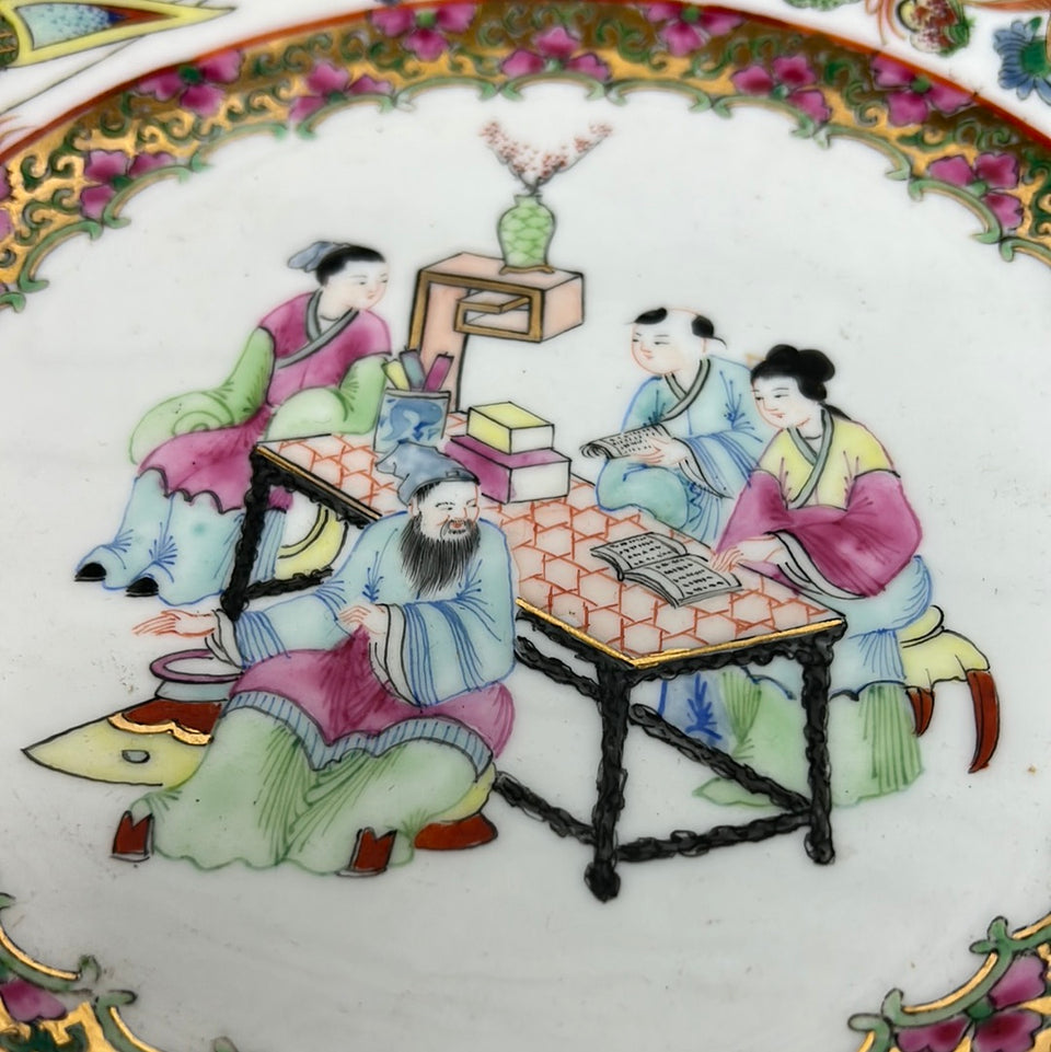 Set of 3 Hand painted Chinese plates