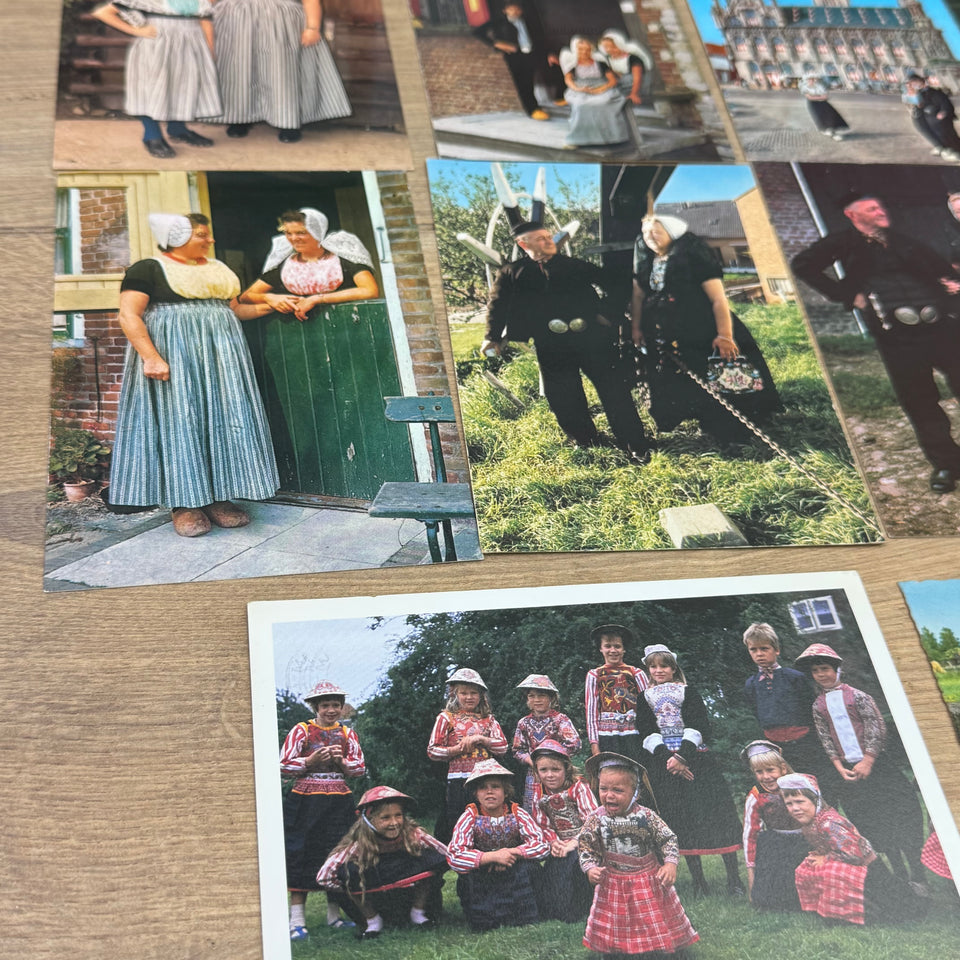 Collection of Holland Folklore Costume with Dutch Woman Vintage photo cards – Holland’s Traditional Culture Costumes