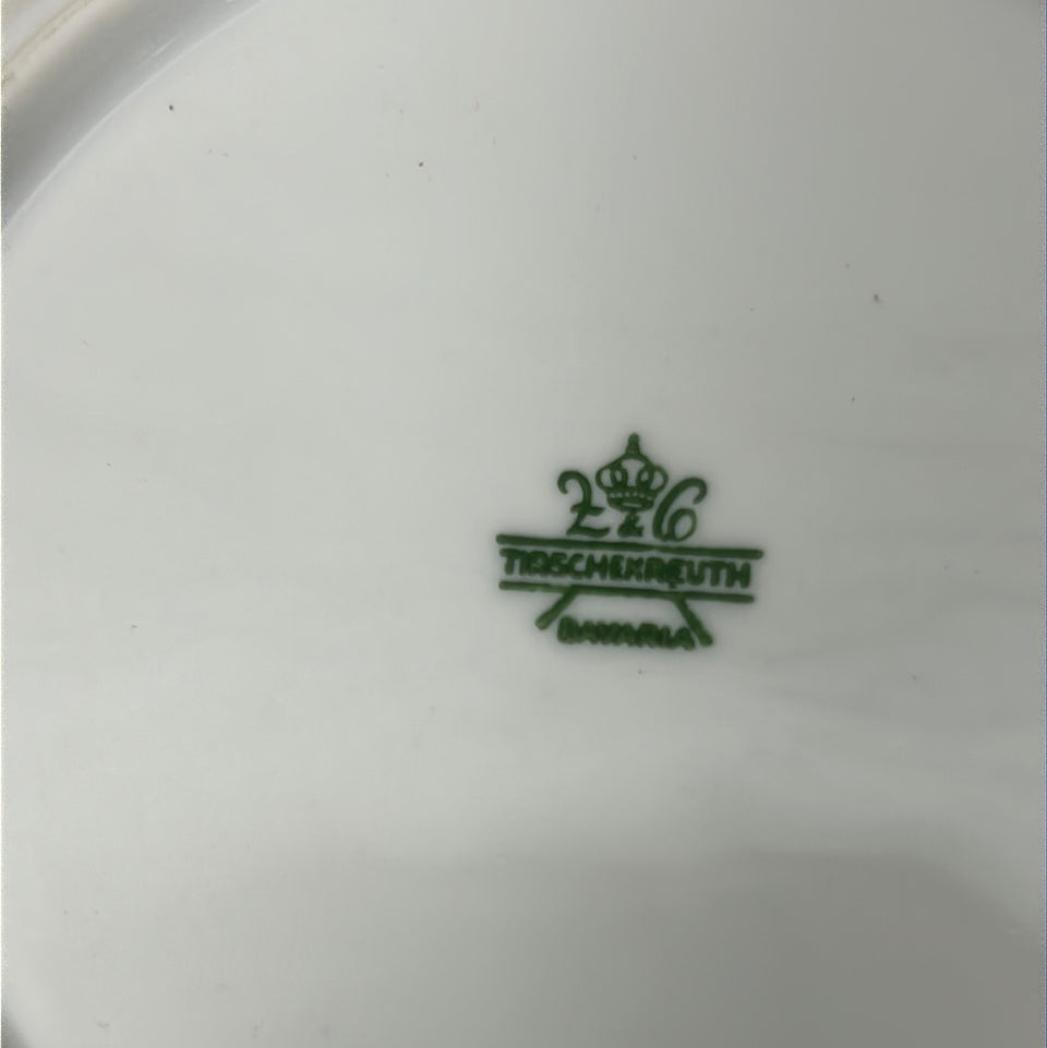 Tussilago Farfara Ceramic Plate Tirschenreuth porcelain