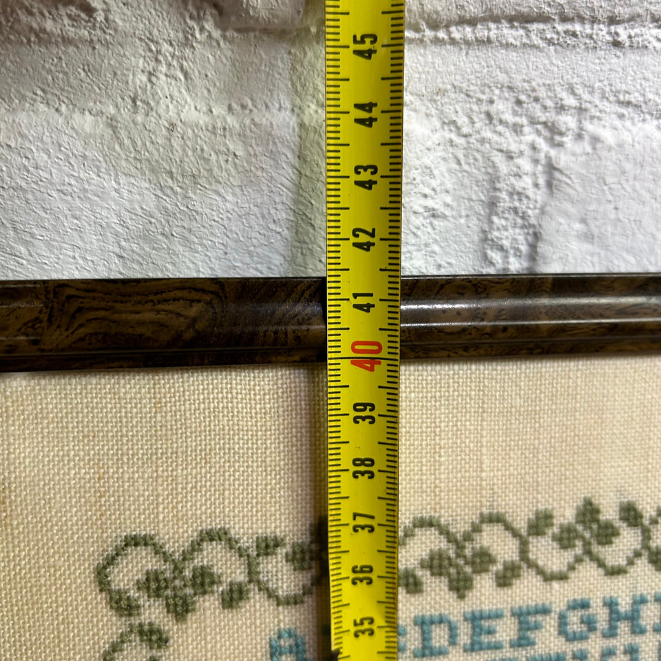 Vintage Dutch Sampler  - Tapestry - Embroidery - Cottonwork