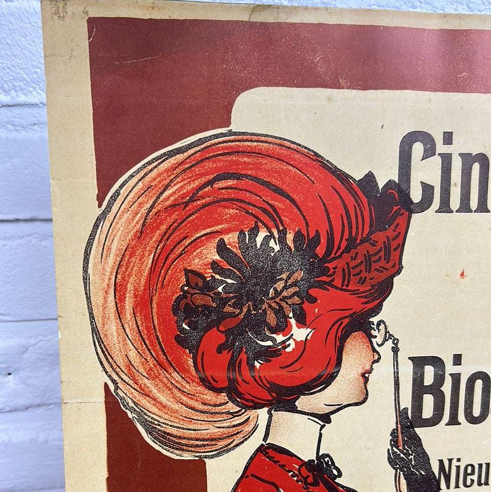 Cinema Parisien Amsterdam Antique advertisement reproduction