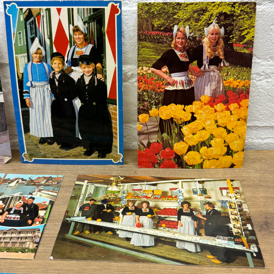 Vintage Holland postcards - Collection of Dutch Folklore Costume photo cards – Holland’s Traditional Culture Costumes
