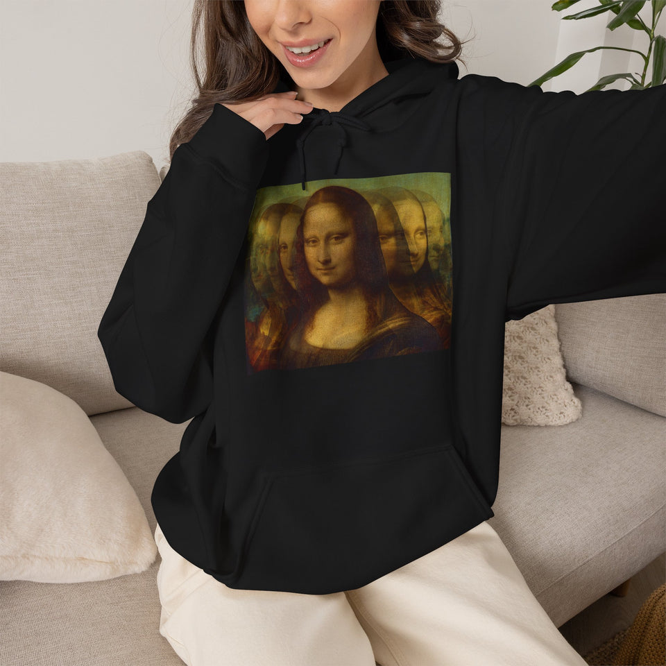 Mona Lisa “Catch Her Smile” Hoodie - PepArt Clothing - DaVinci's masterpiece - Art Hoodie