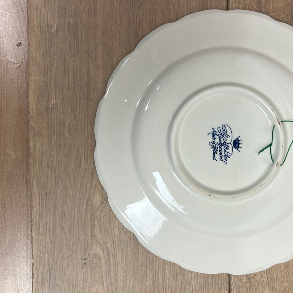 Vintage Dutch Delfts Blue plate Church Staphorst