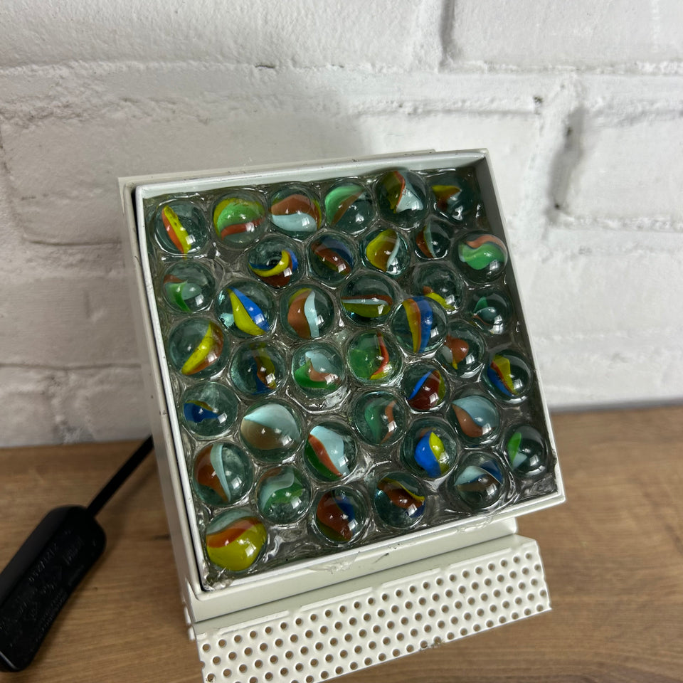 Custom made Cats eye marbles epoxy Lamp