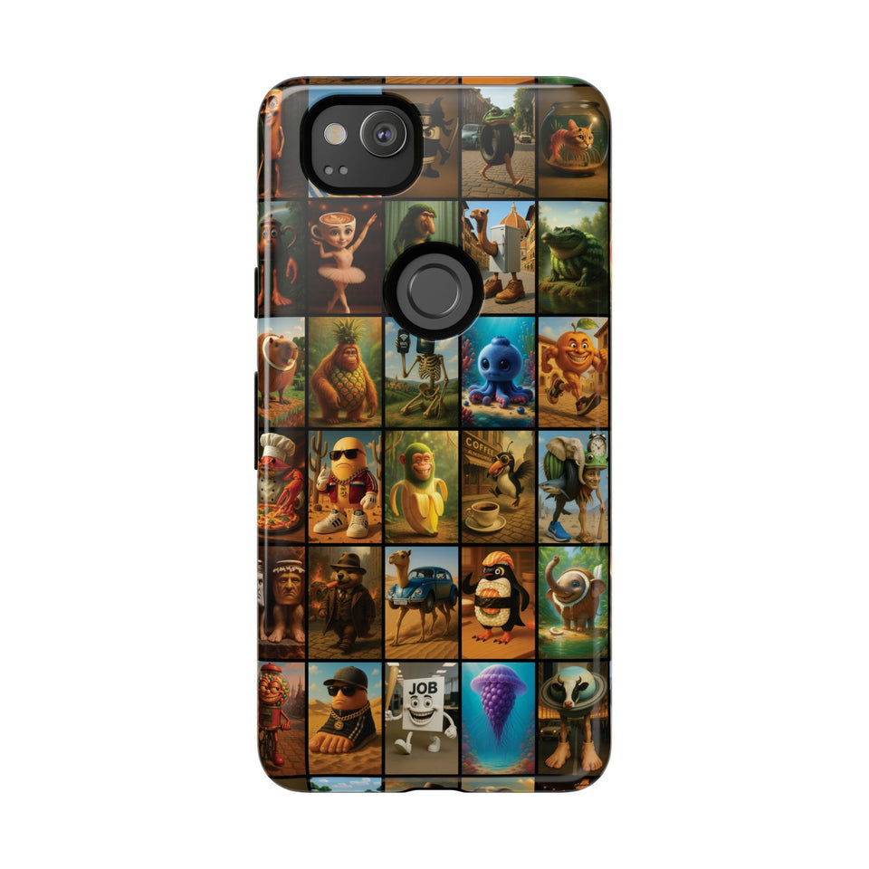 Brain Rot Collage Smartphone Case - All the Italian Brainrot characters