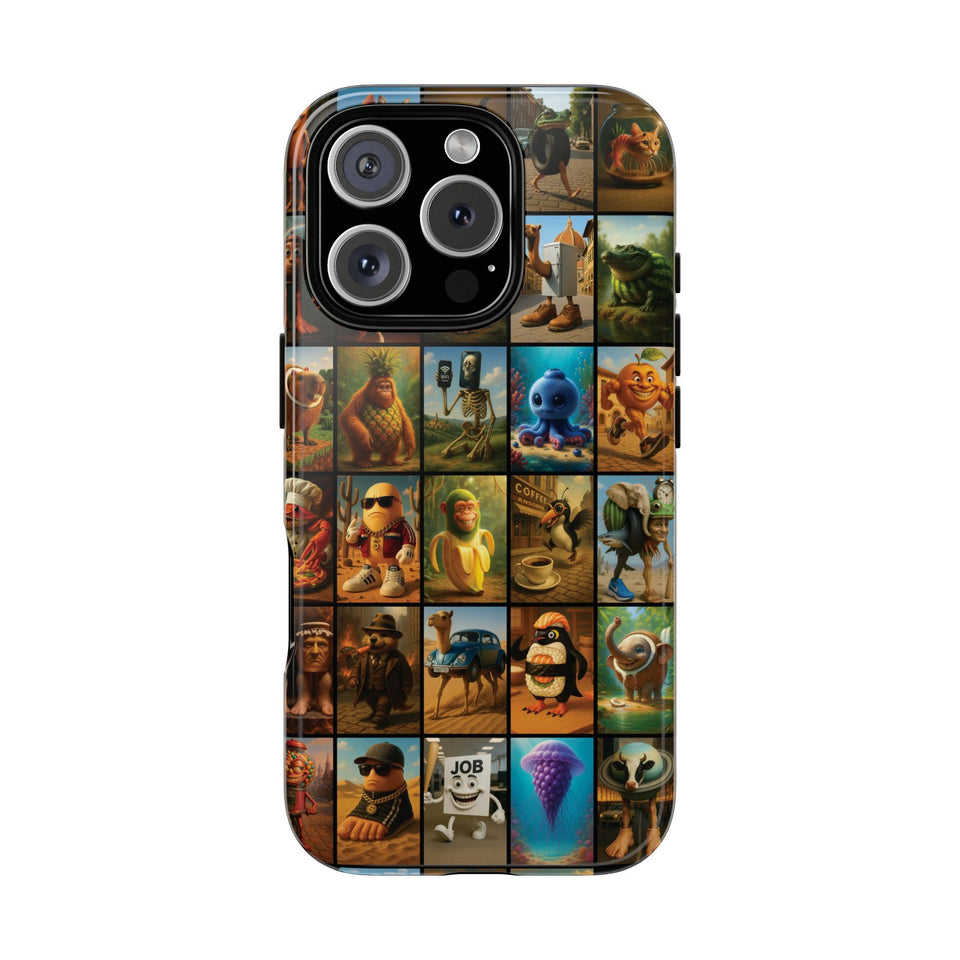 Brain Rot Collage Smartphone Case - All the Italian Brainrot characters