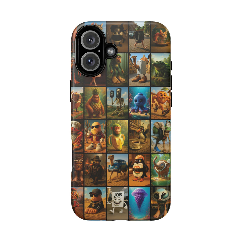Brain Rot Collage Smartphone Case - All the Italian Brainrot characters
