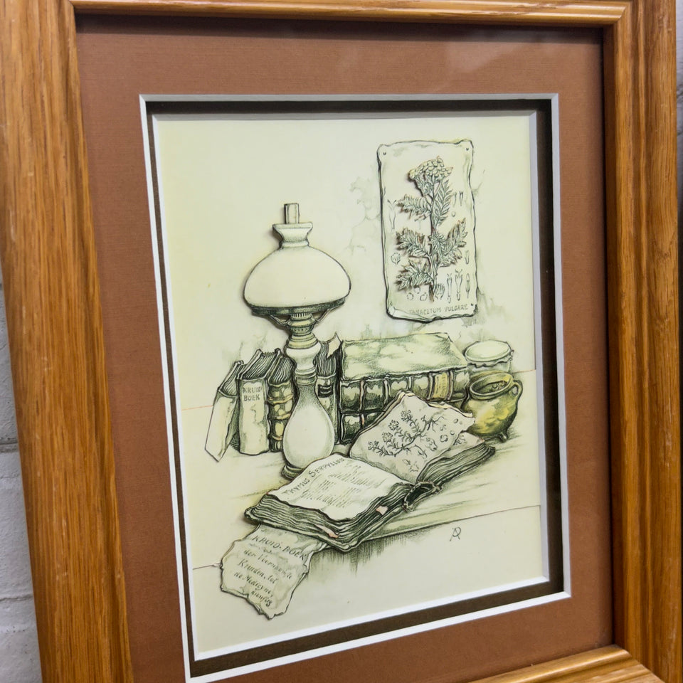 2 Diorama’s discounted set - Anton Pieck Print, 3D multiple layers depth custom object.