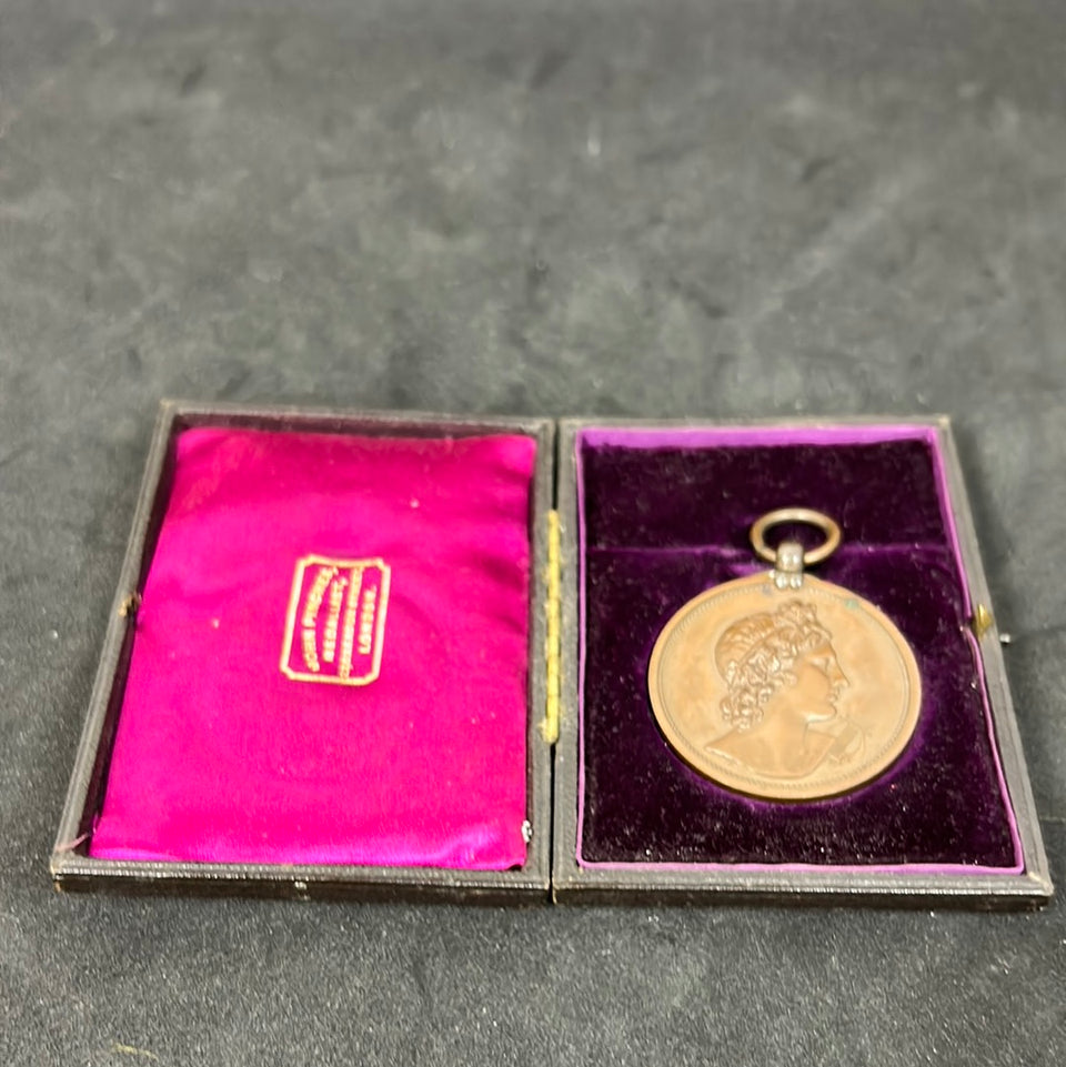 Bronze medaillon 1900 - Royal Academy of Music - London John Pinches