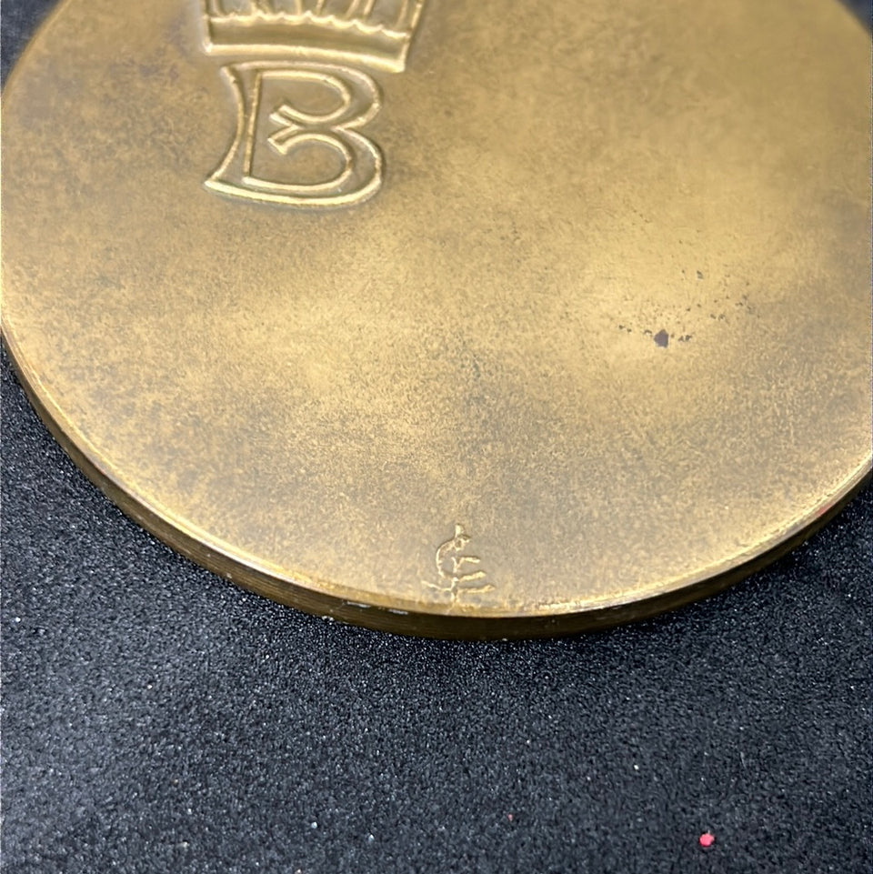 Belgie-Belgique Medaille Brons koning Boudewijn
