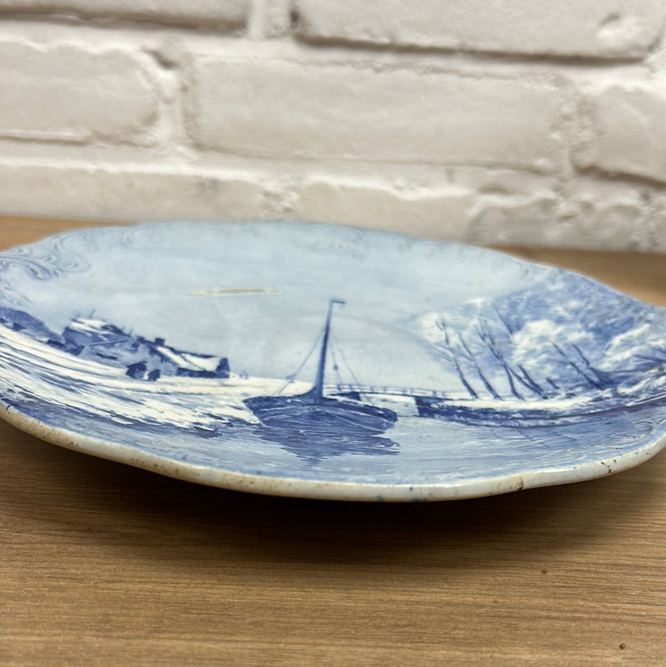 Four Seasons Vintage Plates Dutch Delfts Blue