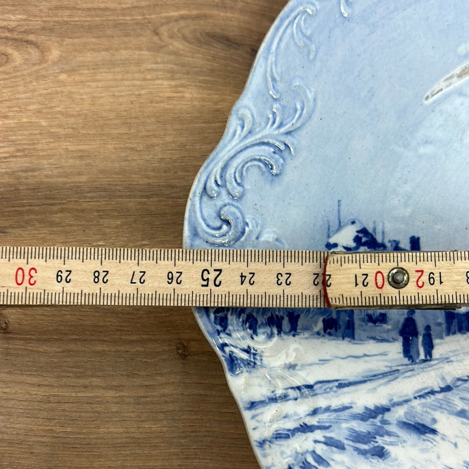 Four Seasons Vintage Plates Dutch Delfts Blue