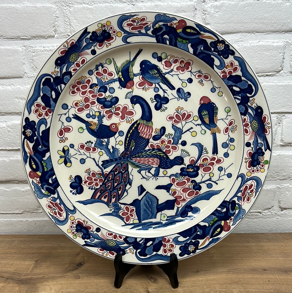 Large Peacock Porcelain plate