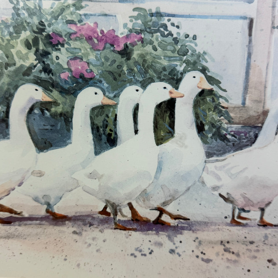 Dawna Barton “Dinner Call” Geese’s going to dinner