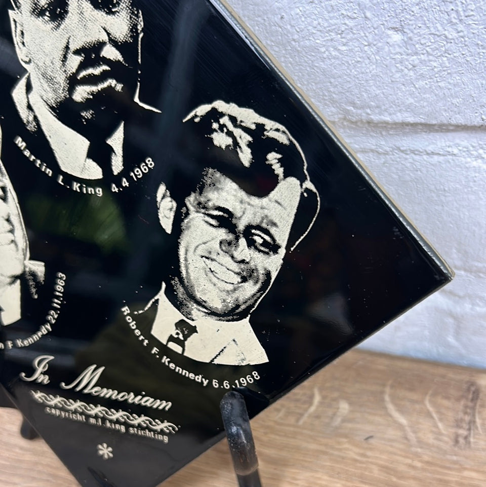 Dr. Martin Luther King Memorial plate - John F. Kennedy - Robert F. Kennedy