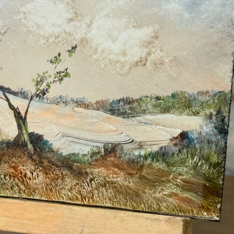 Miniature painting Abstract Landscape by Artes Marcos y Molduras