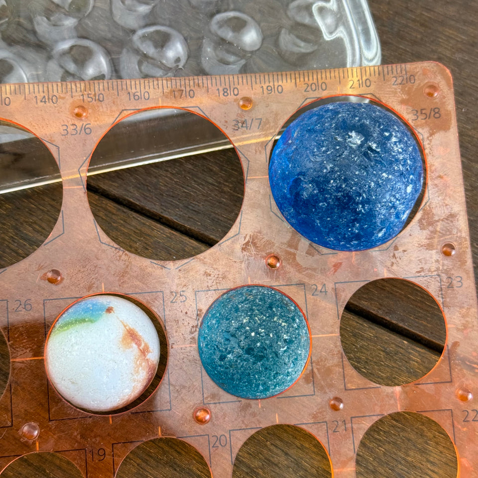 Sea Glass Mixed set of 9 Antique Seaglass marbles