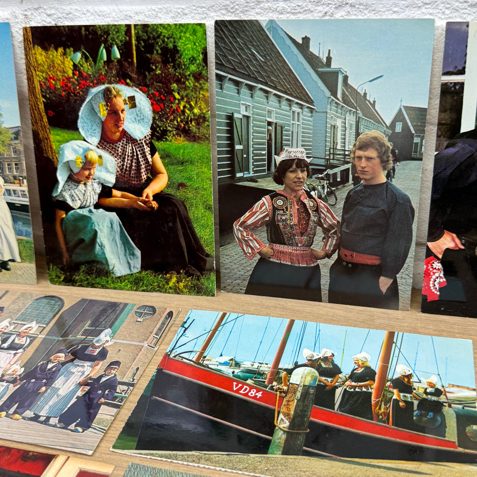 Collection of Dutch Folklore Costume with Dutch Woman Vintage photo cards – Holland’s Traditional Culture Costumes