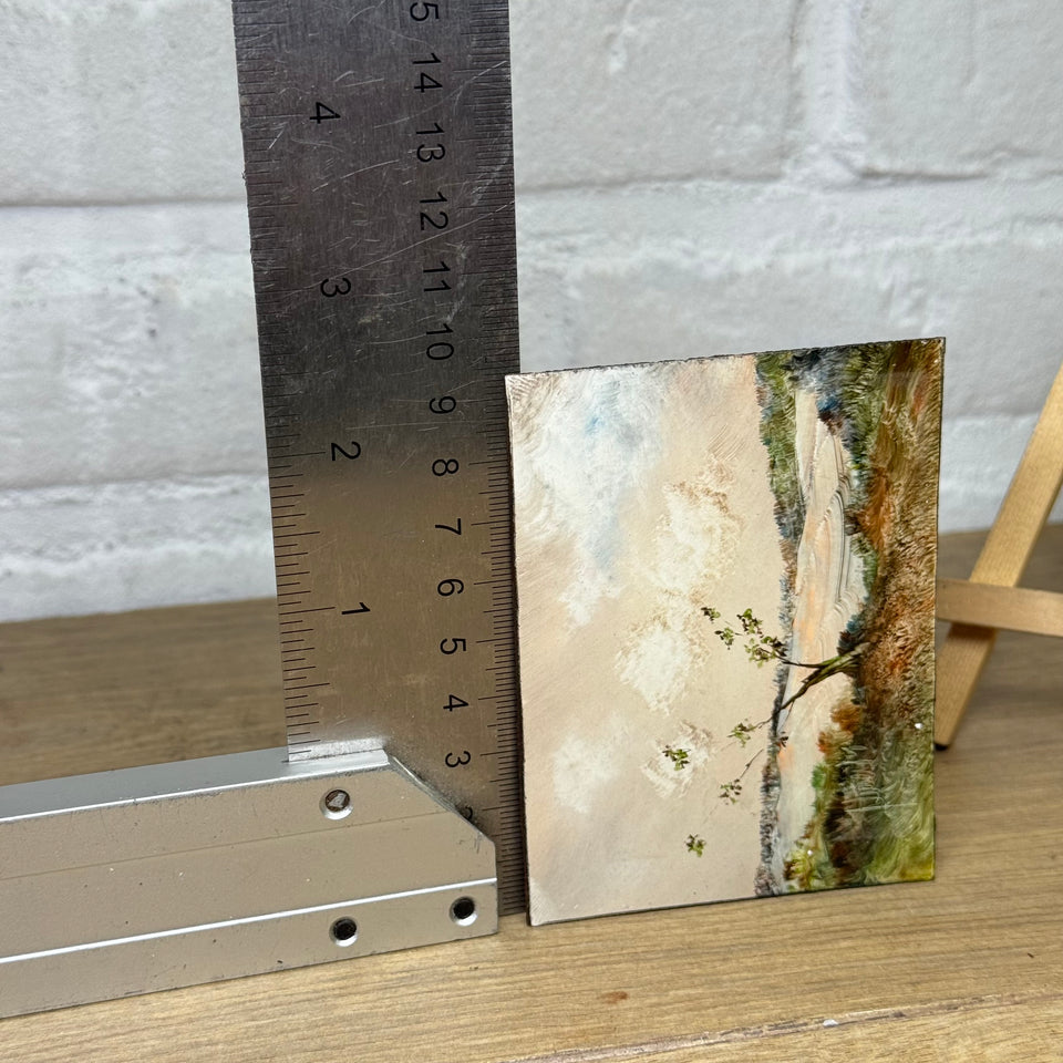 Miniature painting Abstract Landscape by Artes Marcos y Molduras