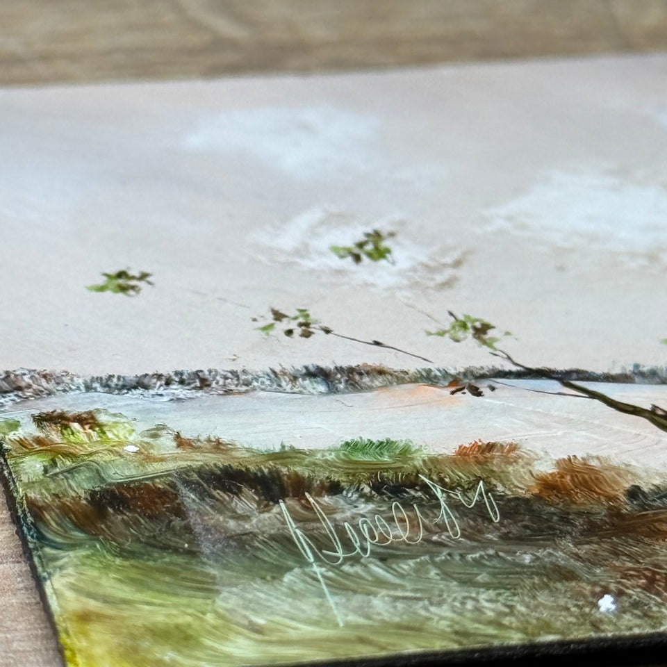 Miniature painting Abstract Landscape by Artes Marcos y Molduras