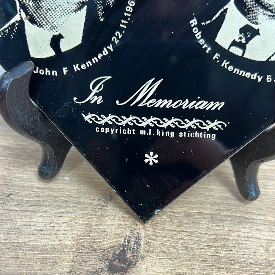 Dr. Martin Luther King Memorial plate - John F. Kennedy - Robert F. Kennedy