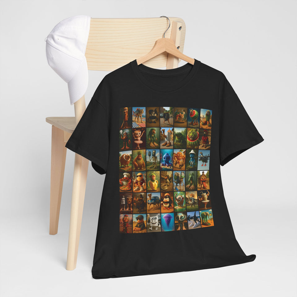 The Italian BrainRot Collage T-Shirt - Large sizes - Italian Brain rots