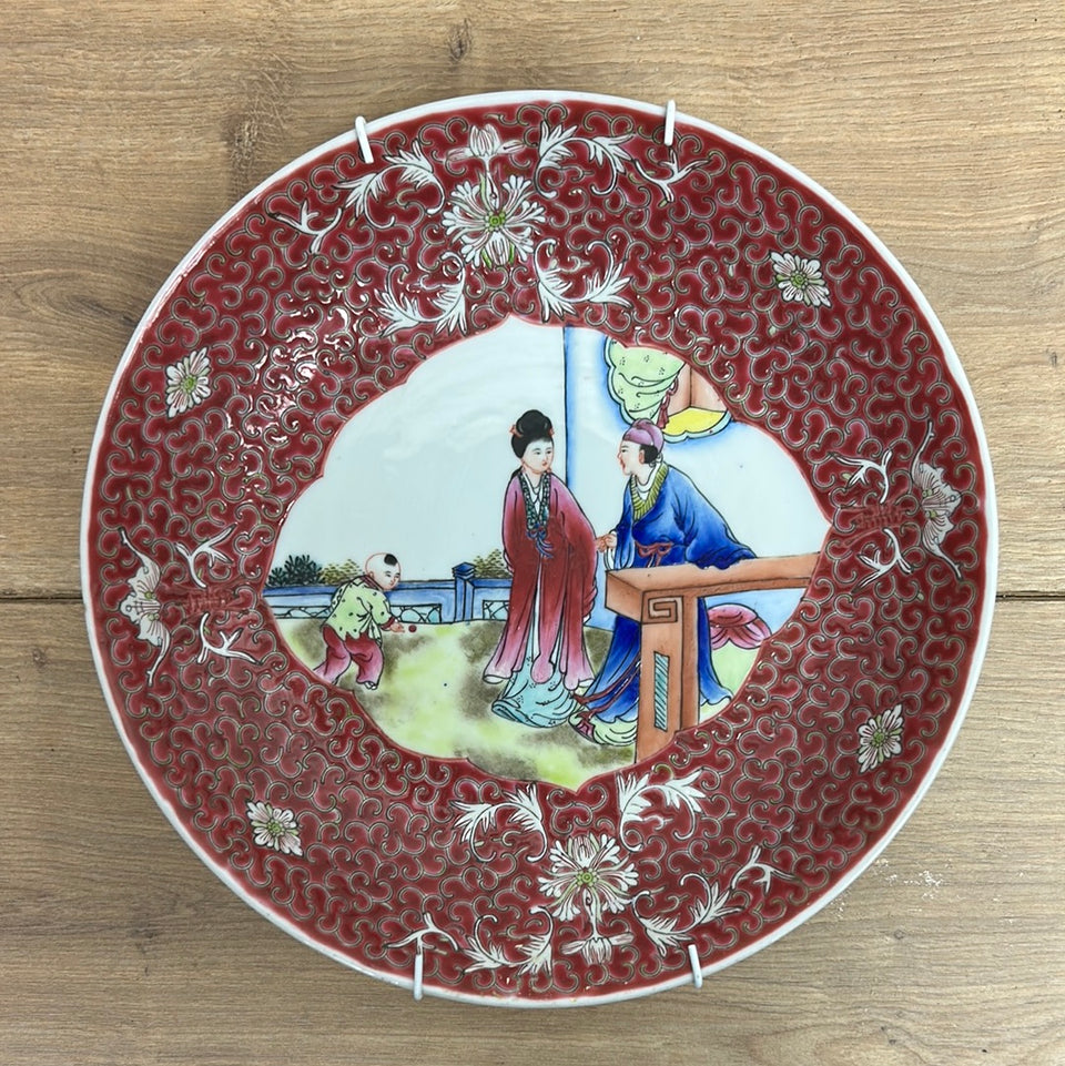 Chinese Ceramic bowl wall hanging - Xijiang - Zhenlujing