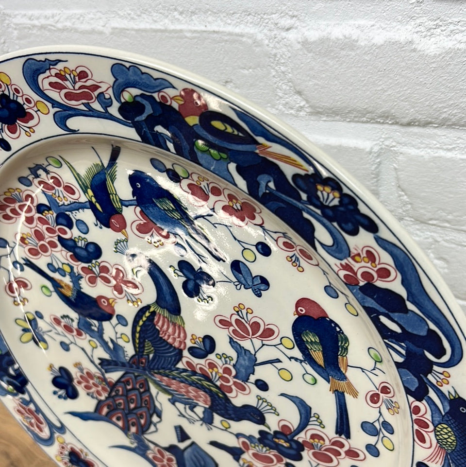 Large Peacock Porcelain plate