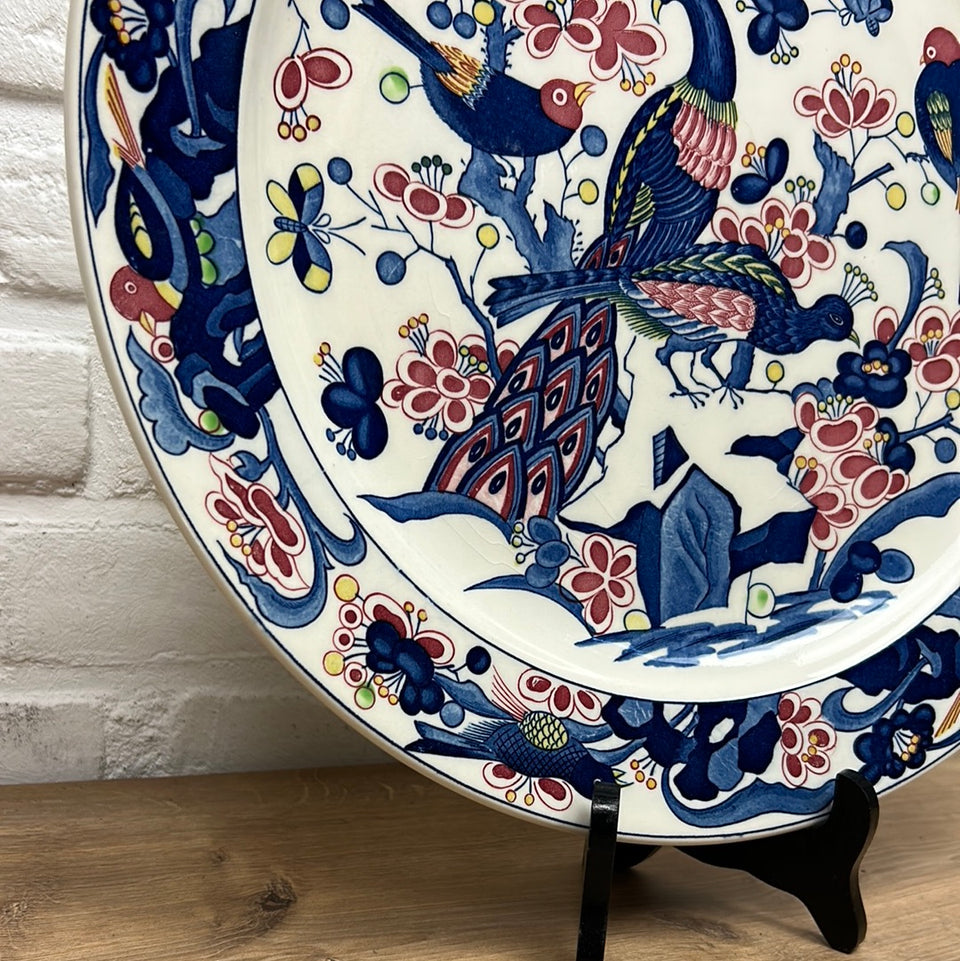 Large Peacock Porcelain plate