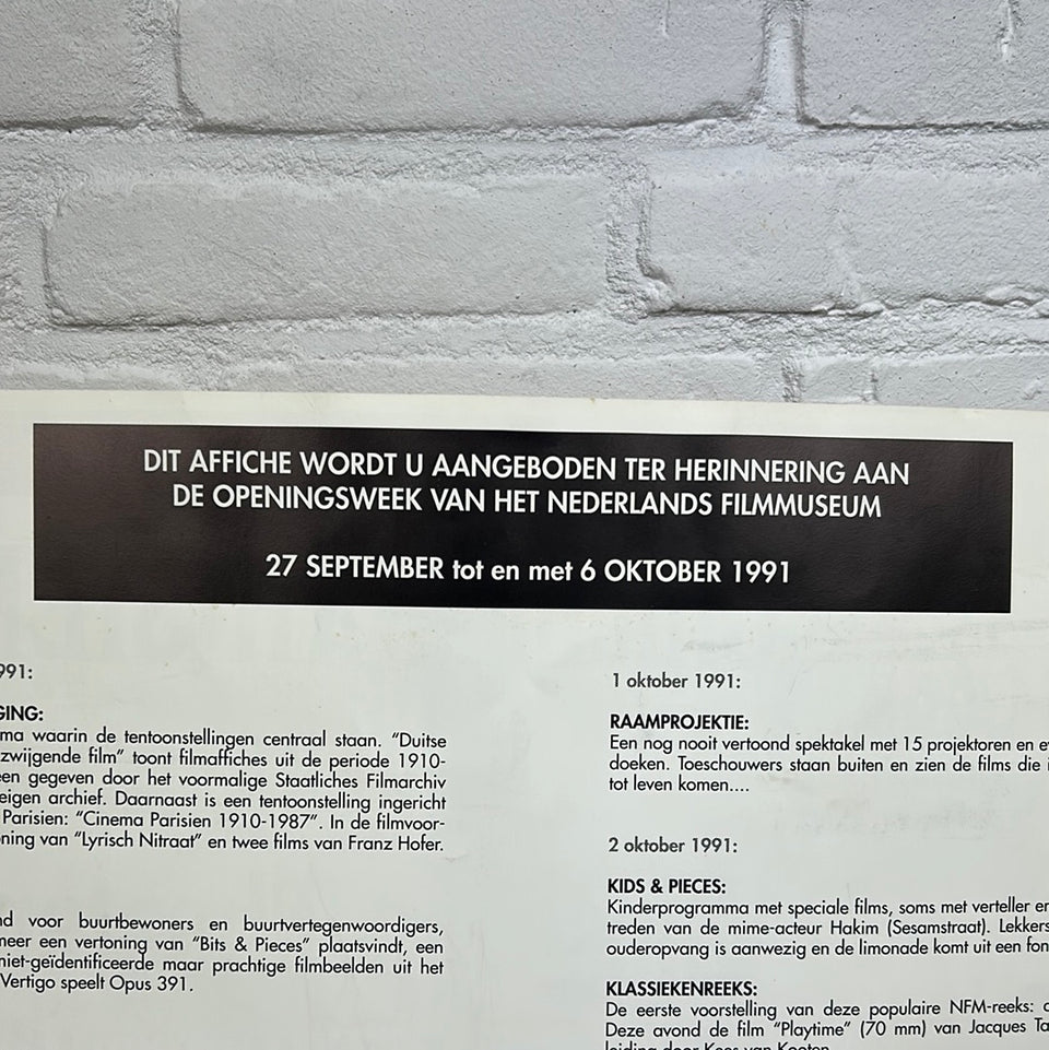 Cinema Parisien Amsterdam Antique advertisement reproduction