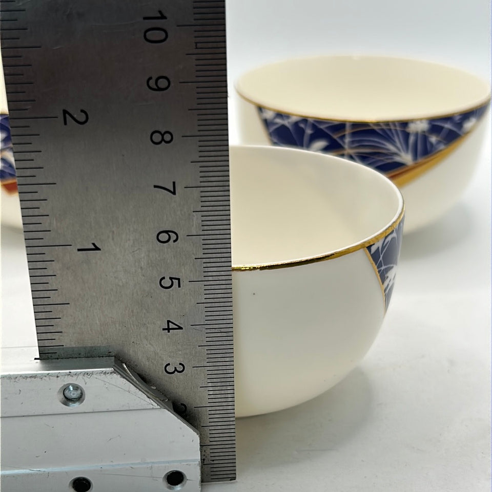 Three Japanese porcelain cups by Narumi Japan