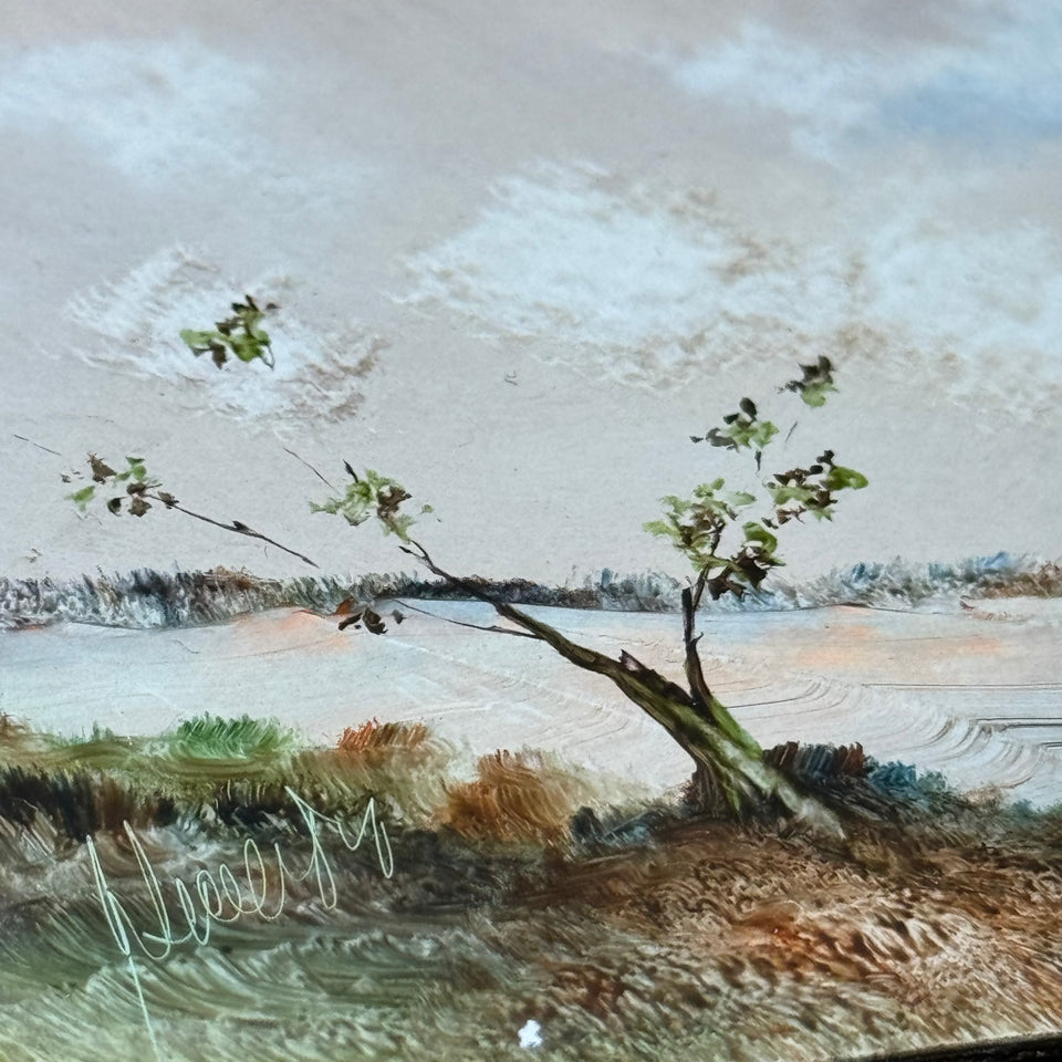 Miniature painting Abstract Landscape by Artes Marcos y Molduras