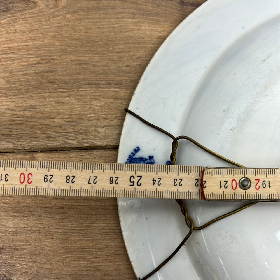 Two Vintage Plates Dutch Delfts Blue from Petrus Regout (Maastricht)