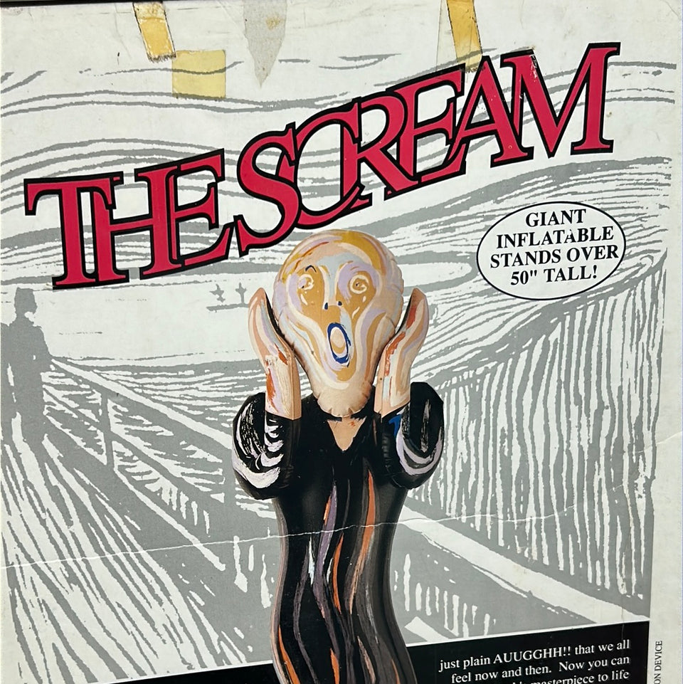 Framed Edvard Munch Inflatable 1991 Carton Box Popart